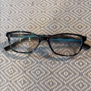 Cosmopolitan Stylish Black and Teal Glasses